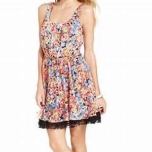 Betsey Johnson Floral Sleeveless Lace Dress